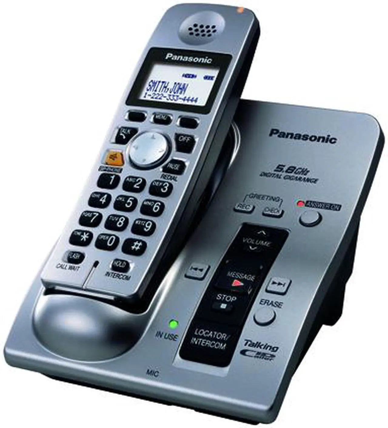 Panasonic KX-TG6051M 5.8 GHz Expandable Digital Cordless Phone System(Renewed)