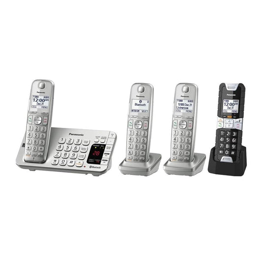 Panasonic KX-TGE484S2 DECT 6.0 4 Handset Rugged Landline Telephone(Renewed)