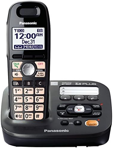Panasonic KX-TG6591T DECT 6.0 Amplified Sound Cordless Phone with Answering System(Renewed)