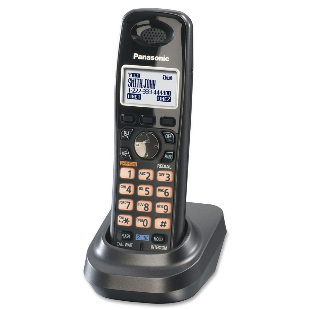 Panasonic KX-TGA939T 2 Line 1.9GHz DECT 6.0 Technology Backlit LCD Display Speakerphone 3-Way Conferencing Additional Digital Cordless Handset