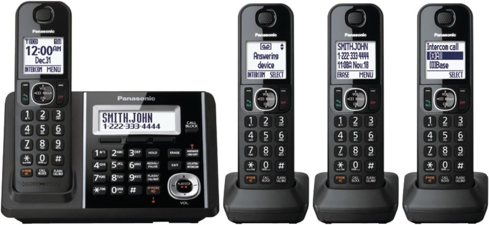 Panasonic KX-TGF344B Dect 6.0 Expandable Digital Cordless Phone System (4 Handsets) - Image 2