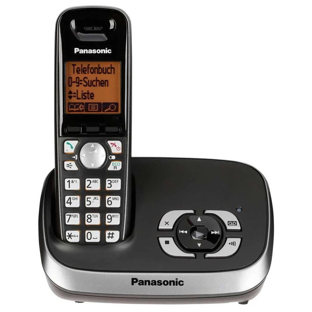 Panasonic KX-TG6531B DECT 6.0 Cordless Phone with Digital Answering System(Renewed)