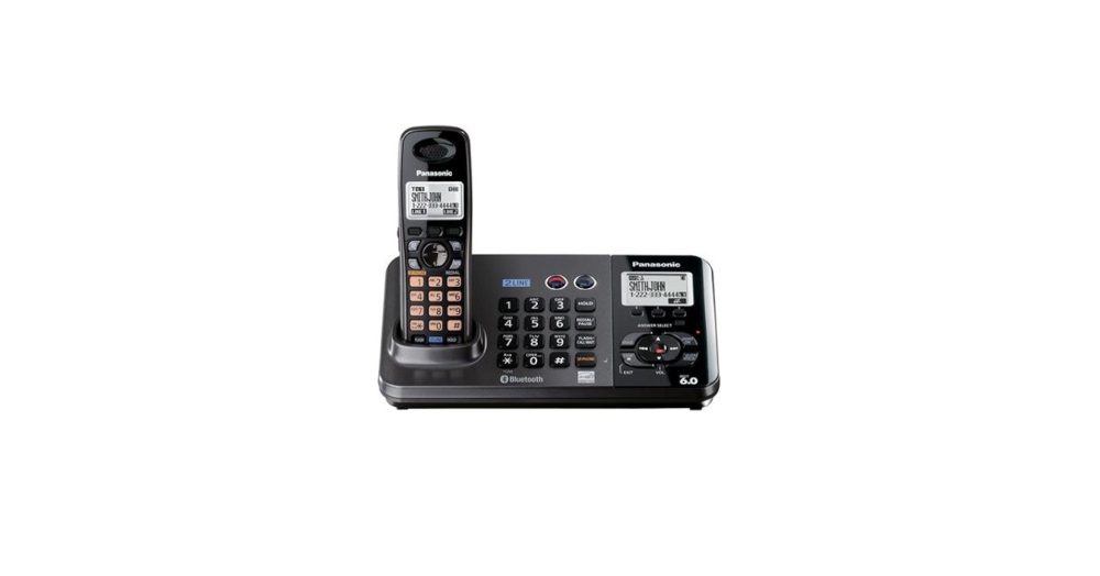 Panasonic KX-TG9381T DECT 6.0 Digital 2-Line Expandable Cordless Phone With Digital Answering System for Office Small Business - Image 2