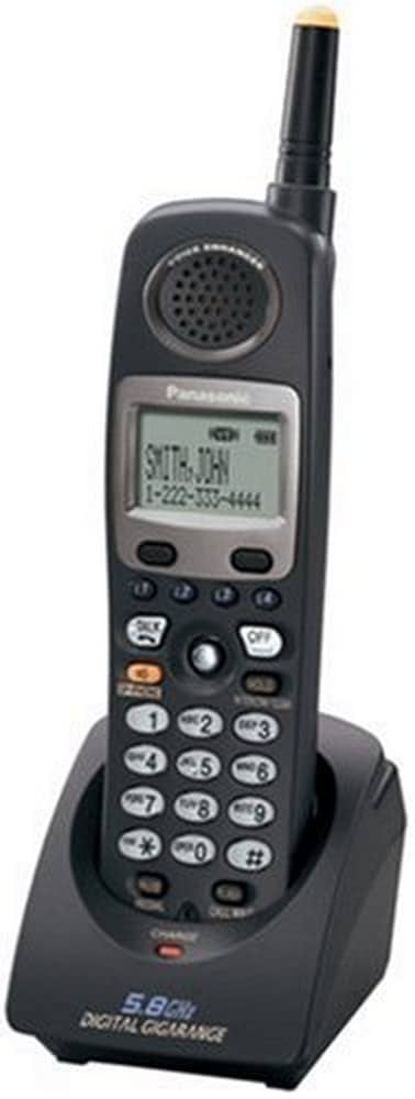 Panasonic KX-TGA450B 5.8 GHz  Expansion Cordless Phone for KX-TG4500B 4-line series small business, office.