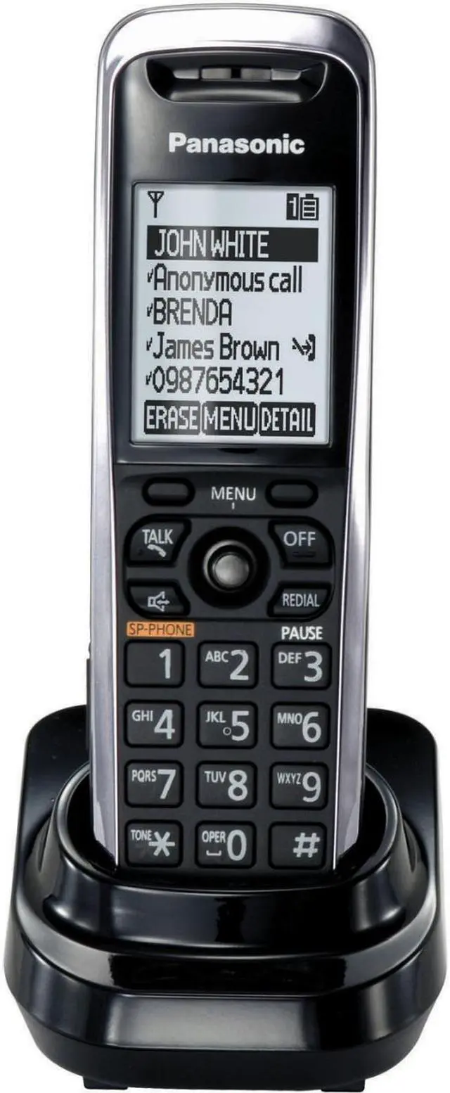 Panasonic KX-TPA50 IP SIP Expansion Additional Cordless Phone Handset for KX-TGP500 KX-TGP550
